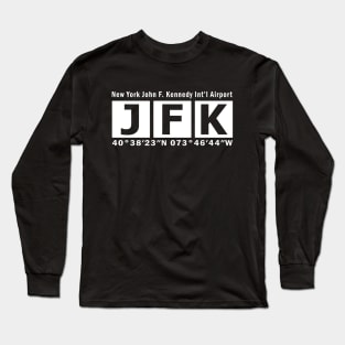 JFK Airport, New York John F. Kennedy International Airport Long Sleeve T-Shirt